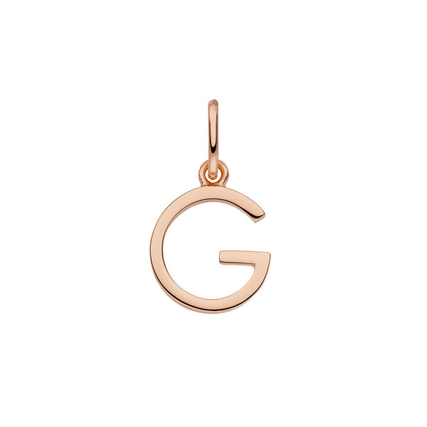 Buchstabenanhnger, 18 Karat Rosegold vergoldet, G