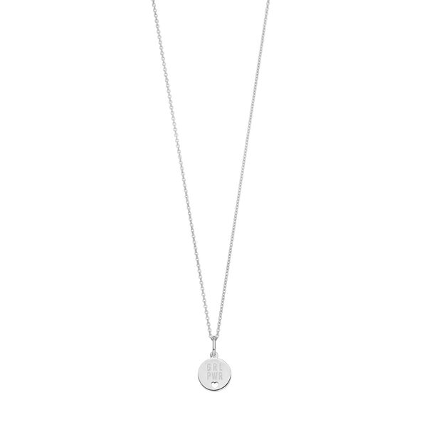 Charity Halskette GRL PWR, Silber