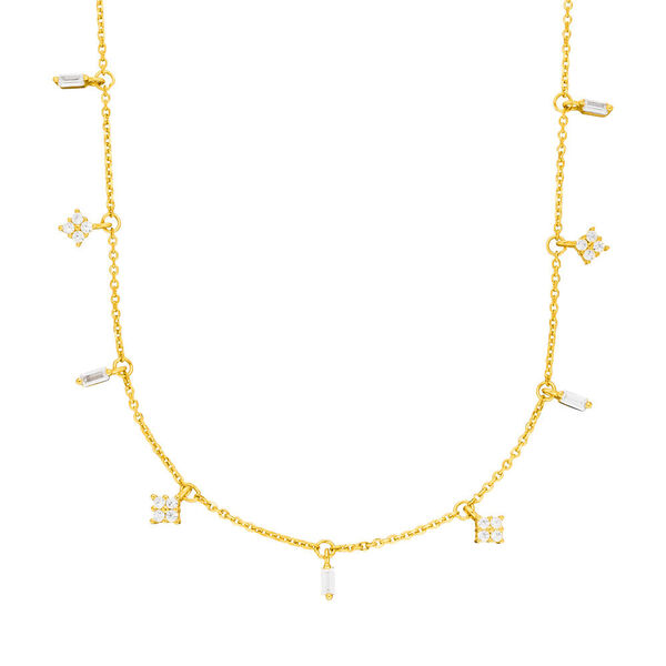 Choker CRYSTAL, 18 K Gelbgold vergoldet