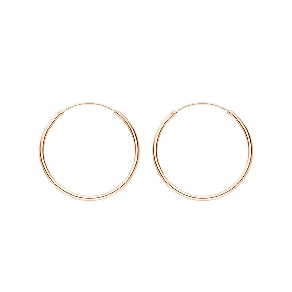 Creole Rund M, 30mm, 14 K Rosegold