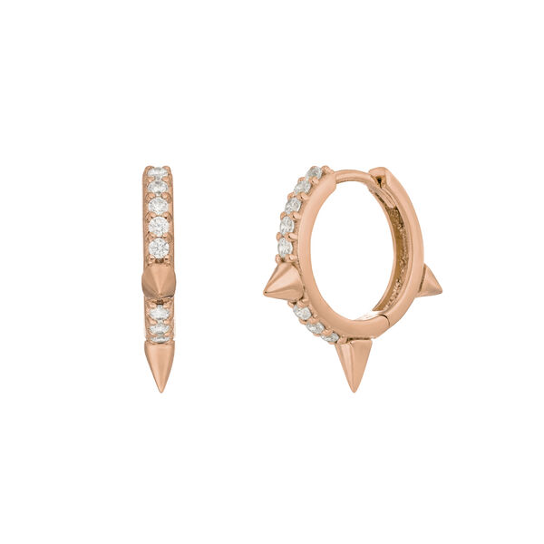 Creole Triple Stud, 18 K Rosegold vergoldet