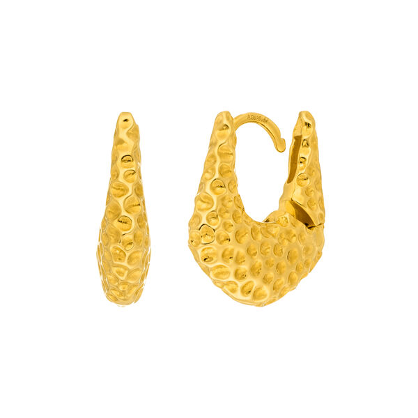Creolen BOLD Dots, 18 K Gelbgold vergoldet