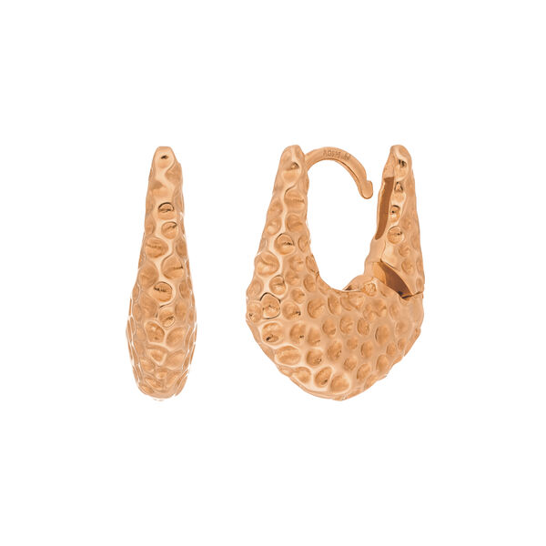 Creolen BOLD Dots, 18 K Rosegold vergoldet