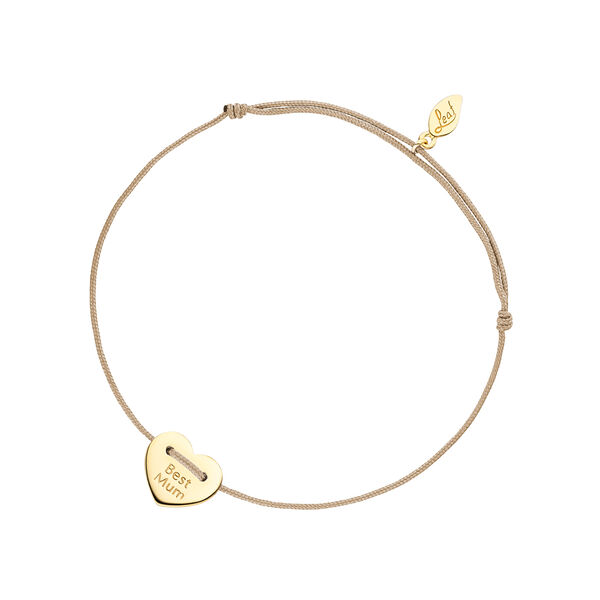 Damen Armband BEST MUM, 14 Karat Gelbgold