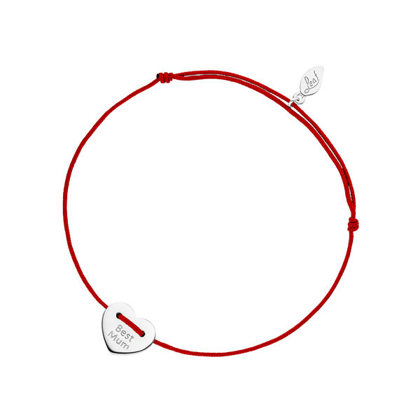 Damen Armband BEST MUM, 14 Karat Weigold