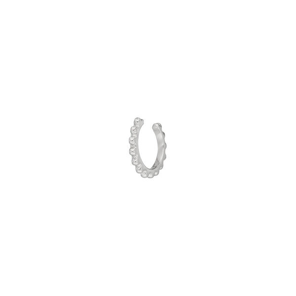 Earcuff Bubbles, 10 mm, 925 Sterlingsilber, rhodiniert