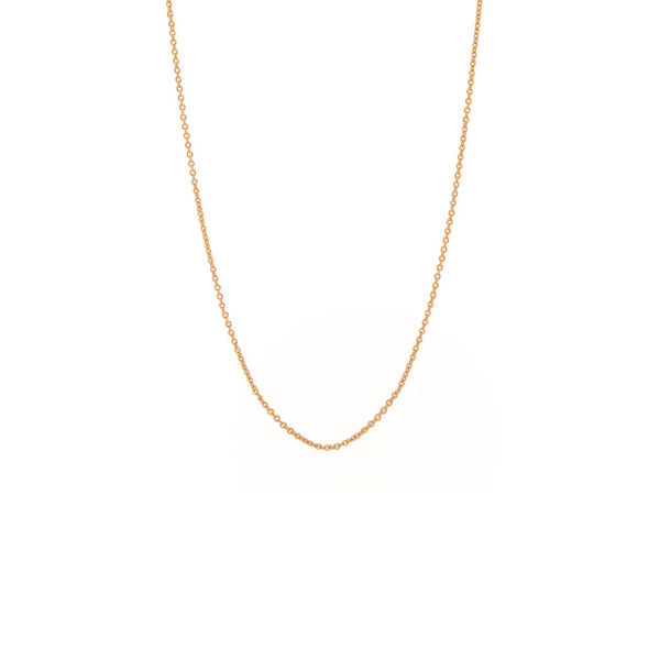 Gliederhalskette, 40 - 45 cm, 18 Karat Rosegold vergoldet