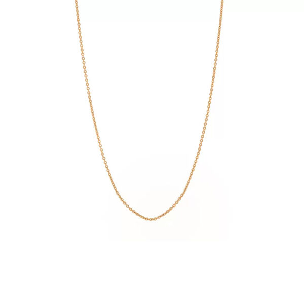 Gliederhalskette, 50 - 55 cm, 18 Karat Rosegold vergoldet