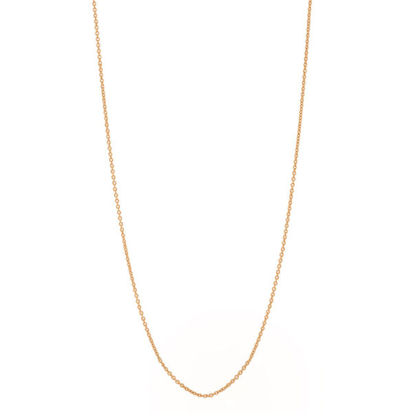 Gliederhalskette, 80 cm, 18 Karat Rosegold vergoldet