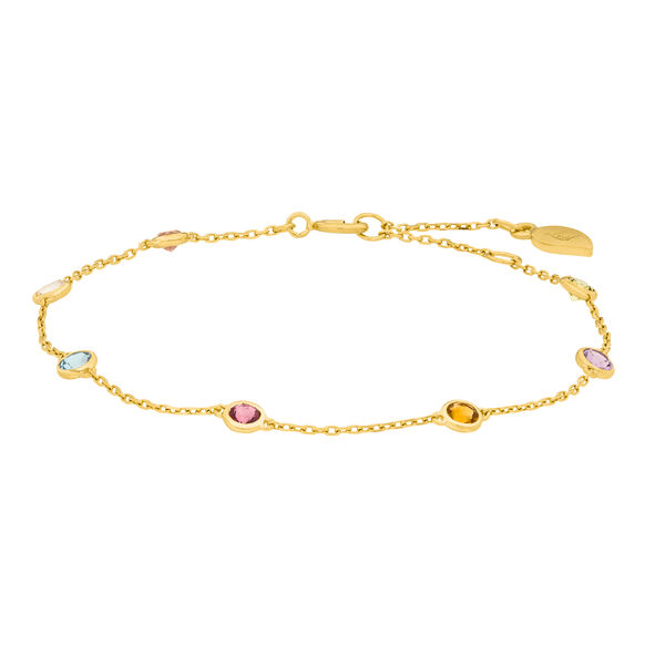 Armkette Fine Gems, 14 Karat Gelbgold 