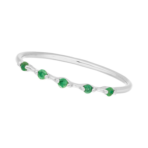 Ring mit 5 Smaragden, 14 Karat Weigold Bild 5