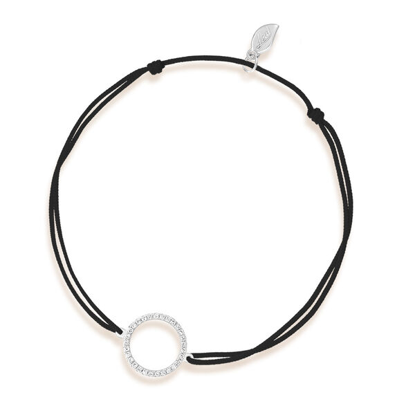 Freundschaftsarmband Circle mit Diamanten, 18 Karat Weigold