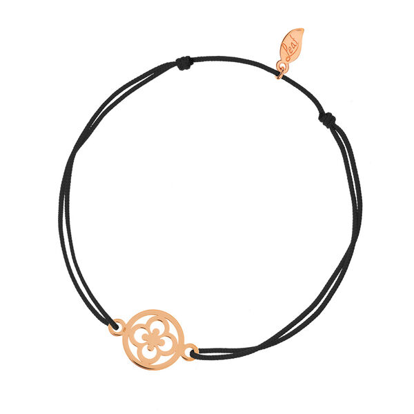 Freundschaftsarmband Clover, 14 Karat Rosegold