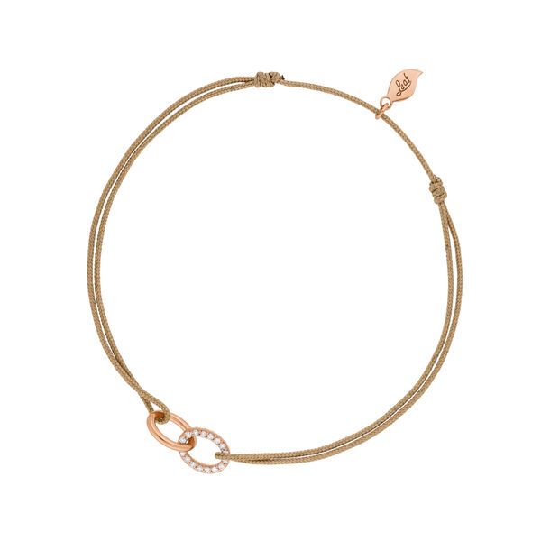 Freundschaftsarmband ETERNAL TOUCH, Diamanten, 14 Karat Rosegold