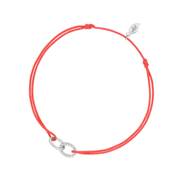 Freundschaftsarmband ETERNAL TOUCH, Diamanten, 14 Karat Weigold