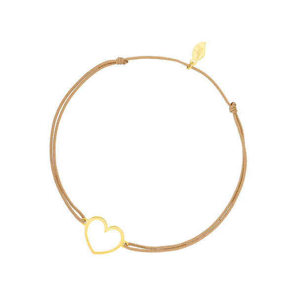 Freundschaftsarmband GENTLE HEART, 14 Karat Gelbgold