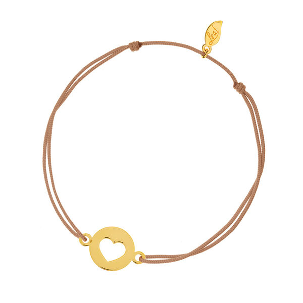 Freundschaftsarmband Heart, 14 Karat Gelbgold