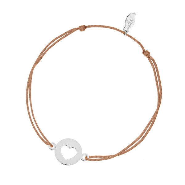 Freundschaftsarmband Heart, 14 Karat Weigold