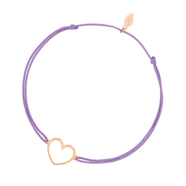 Fubndchen GENTLE HEART, 14 K Rosegold, Violett