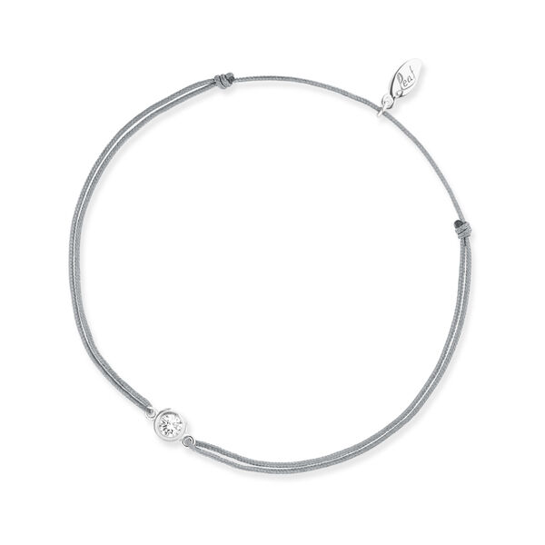 Fubndchen MY FIRST DIAMOND, 14 Karat Weigold, Grau