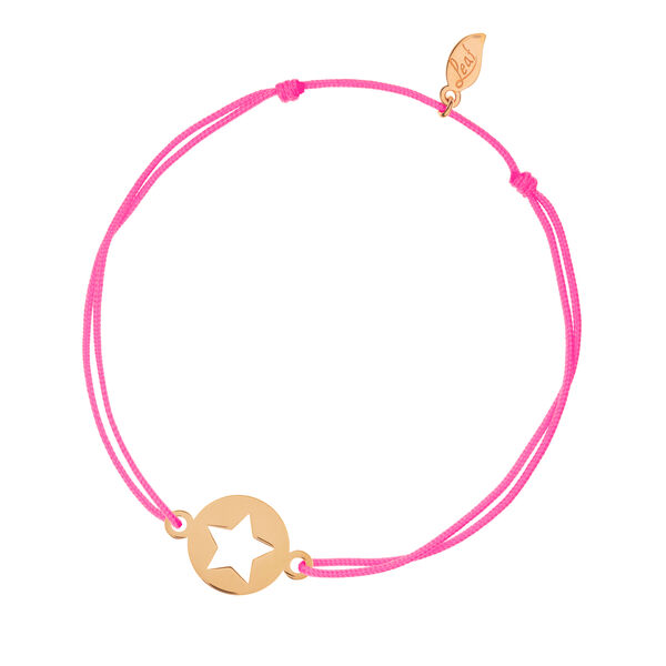 Fubndchen STAR, 14 K Rosegold, Neonpink