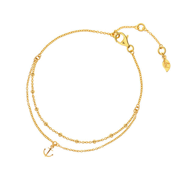 Fukette Anker, 18 K Gelbgold vergoldet
