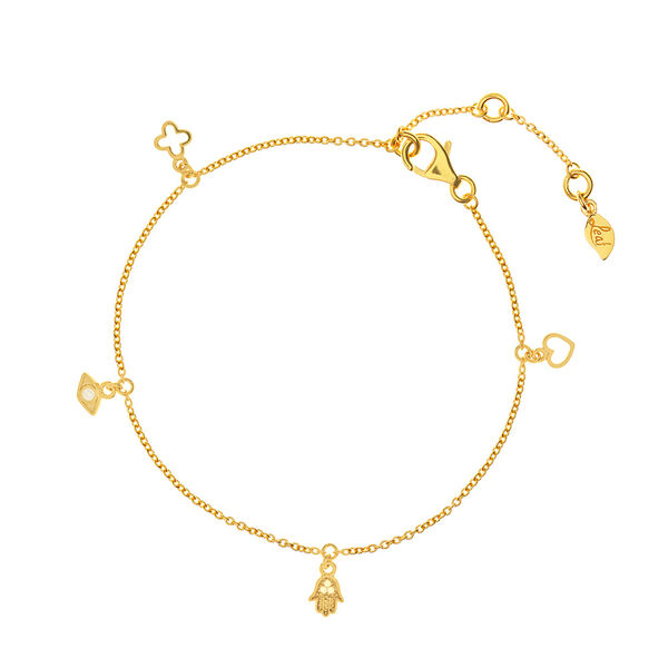 Fukette Charms, Gelbgold vergoldet