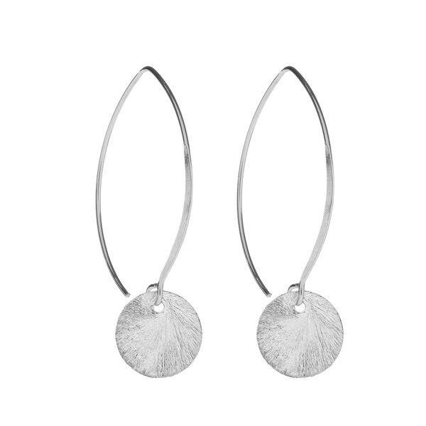 Halbcreole mit Plttchen, gro, 925 Sterlingsilber