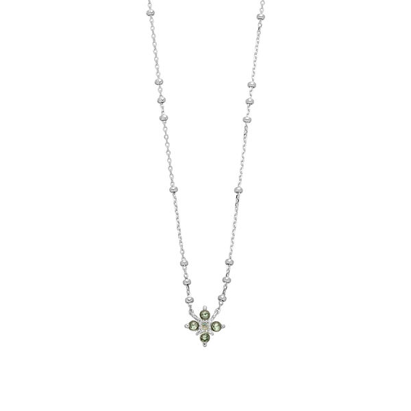 Halskette BLOOM, Labradorit/Aventurin, 925 Sterlingsilber