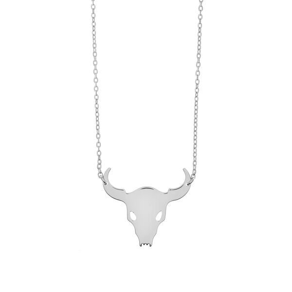 Halskette BULL SKULL, 925 Sterlingsilber