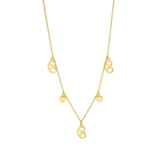 Halskette Brezn Charm, 18 Karat Gelbgold vergoldet
