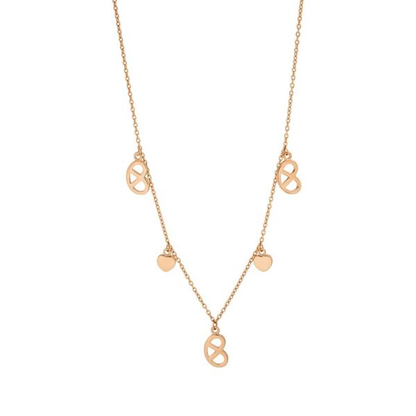 Halskette Brezn Charm, 18 Karat Rosegold vergoldet