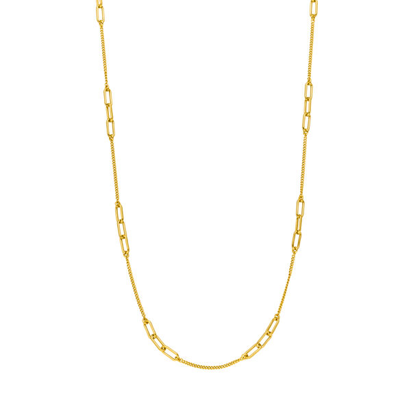 Halskette CUBE II, 18 Karat Gelbgold