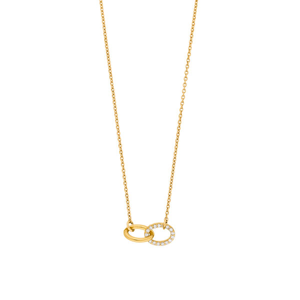 Halskette ETERNAL TOUCH, Diamanten, 14 Karat Gelbgold