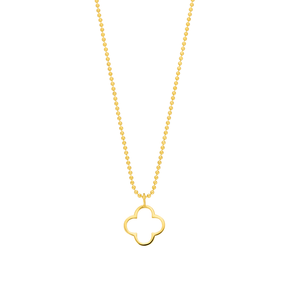 Leaf Jewelry Halskette GENTLE CLOVER, 14 K Gelbgold