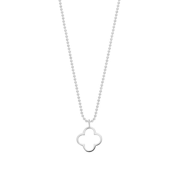 Halskette GENTLE CLOVER, 14 Karat Weigold