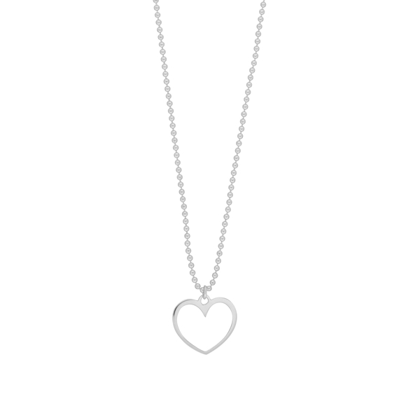 Leaf Jewelry Halskette GENTLE HEART, 14 K Weißgold