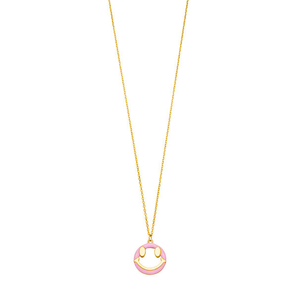 Halskette Joy EMOJI, 18 K Gelbgold vergoldet