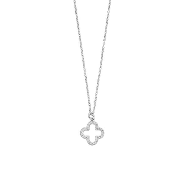 Halskette Kleeblatt, 925 Sterlingsilber