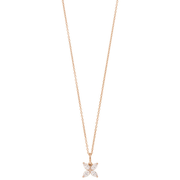 Halskette Leaf Flower, 18 Karat Rosegold