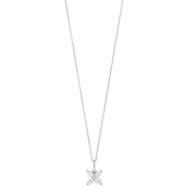 Halskette Leaf Flower, 925 Sterlingsilber