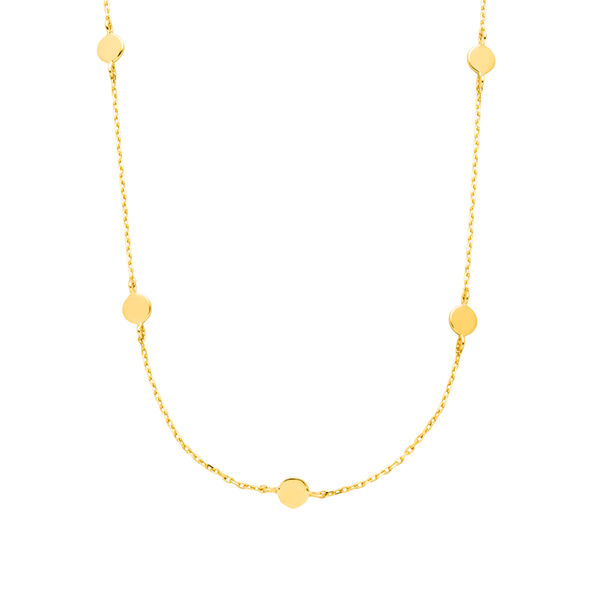 Halskette MINI Plates, 14 Karat Gelbgold