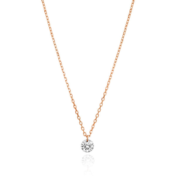 Halskette PURE Diamant, 18 Karat Rosegold