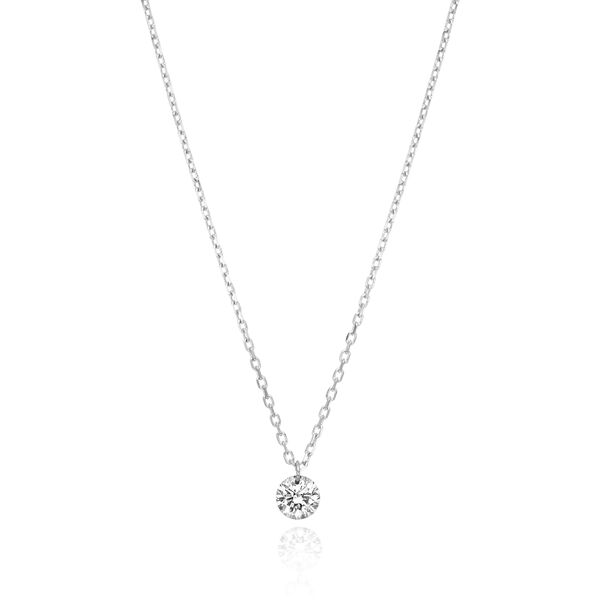 Halskette PURE Diamant, 18 Karat Weigold