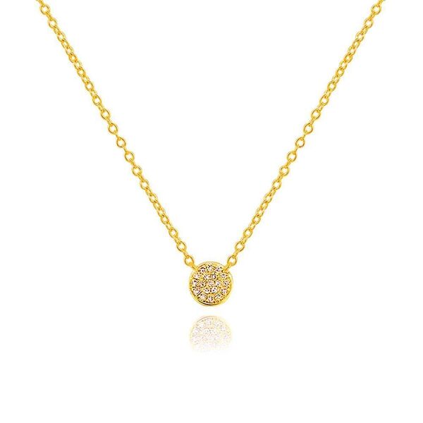 Halskette Pav mit Diamanten, 18 K Gelbgold