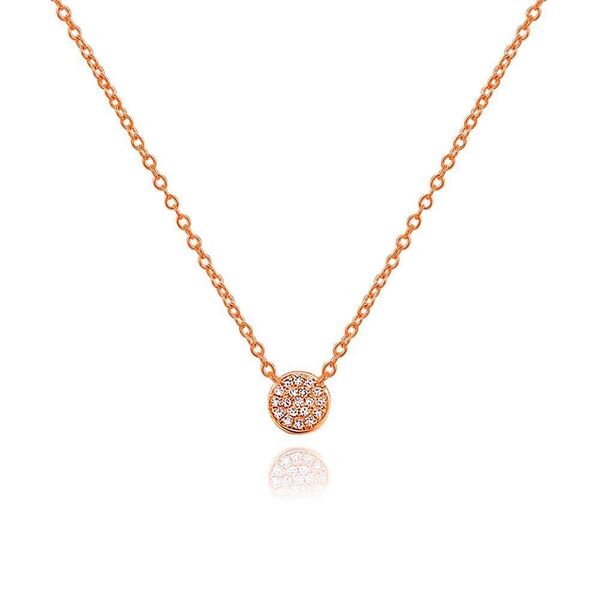 Halskette Pav mit Diamanten, 18 K Rosgold