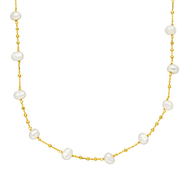 Halskette Perle, 18 Karat Gelbgold