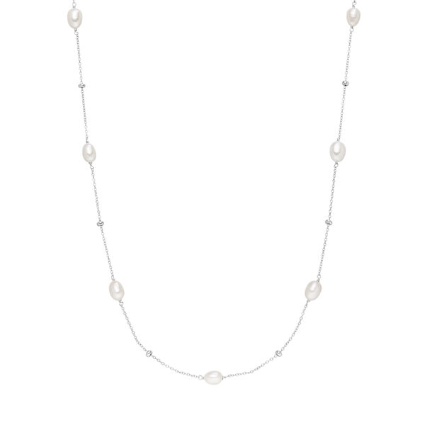 Halskette Perlen Basic, 925er Silber