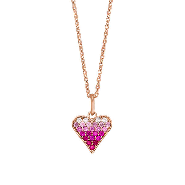 Halskette Pink Valentine, 18 Karat Rosegold vergoldet