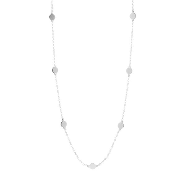 Halskette Plttchen, kurz, 925 Sterlingsilber